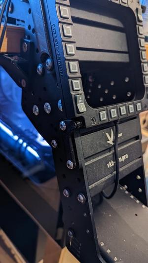 Bracket for thrustmaster MFD on VKB Stronghold