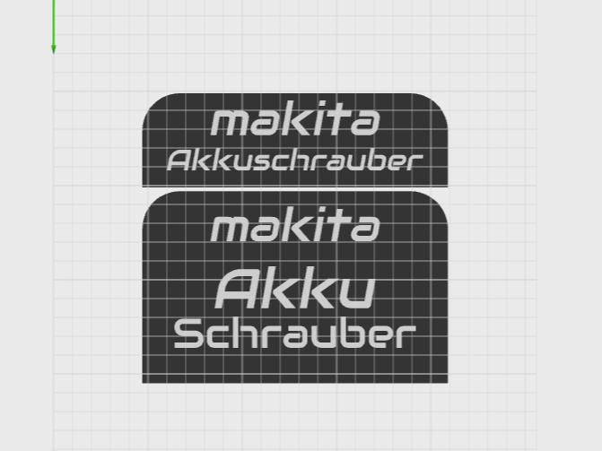 Makita Makpac Box Side Labels