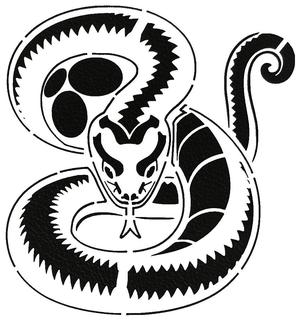Snake stencil 2
