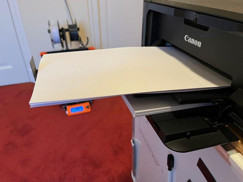 Papertray elongation Canon printer A4, 紙盤伸長率 Canon printer A4, पेपरट्रे बढ़ाव  Canon printer A4