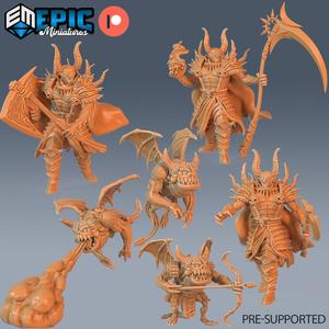 Devil Warlord & Hell Spawn Set / Hell General & Demon Minion / Evil Lord & Warrior / Abyss Encounter