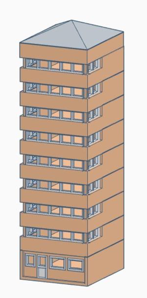 Japanese Apartment 5 N-scale