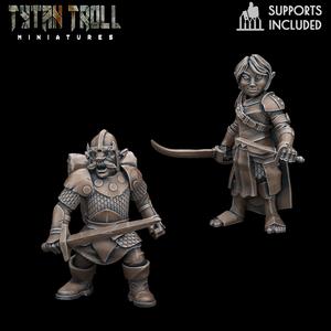 DnD Heroes Gnome Fighters [Pre-Supported]