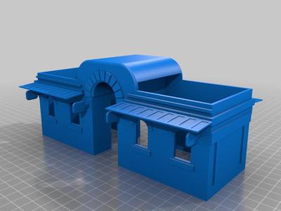 Gebouw N Spoor 1:160 Train