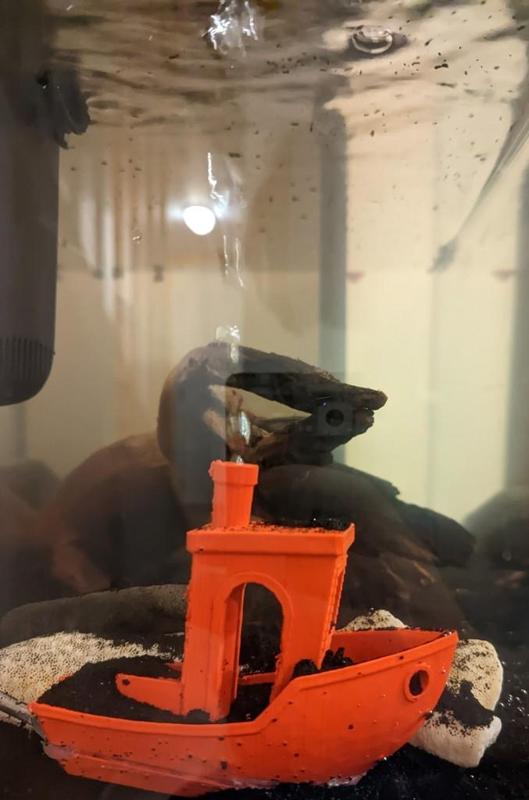 3d Benchy aquarium bubbler