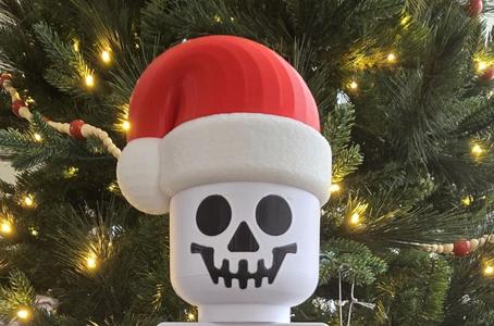 Santa Hat For Big Brick Skeleton