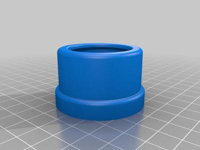 WC flush button outer ring