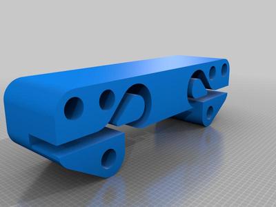 Anet A8 x axis belt holder for thin belts
