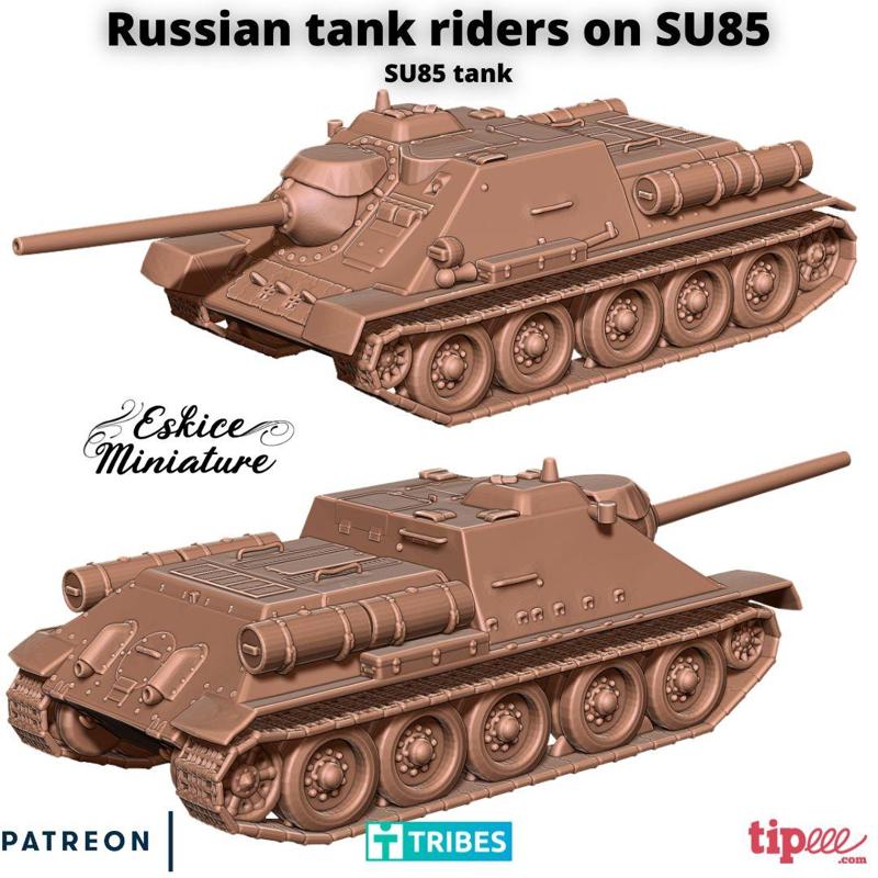SU85 Tank - 28mm
