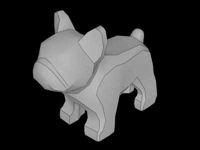 Lego Compatible (29602.dat) Animal Dog French Bulldog   