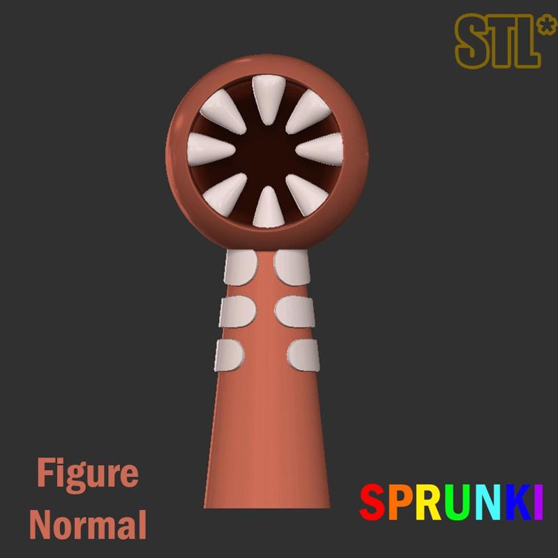 Sprunki Incredibox FigureNormal Sprunki STL 3D Character Fanart