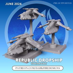 Republic Dropship Fighter Scale