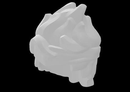 Lego Compatible (69560.dat) Minifig Hair Long and Spiky with Bandana Headband Pattern   