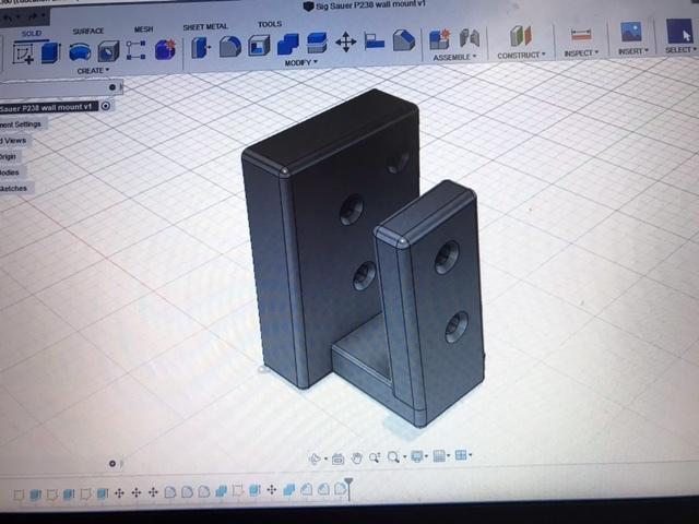 Sig Sauer P238 Wall Mount