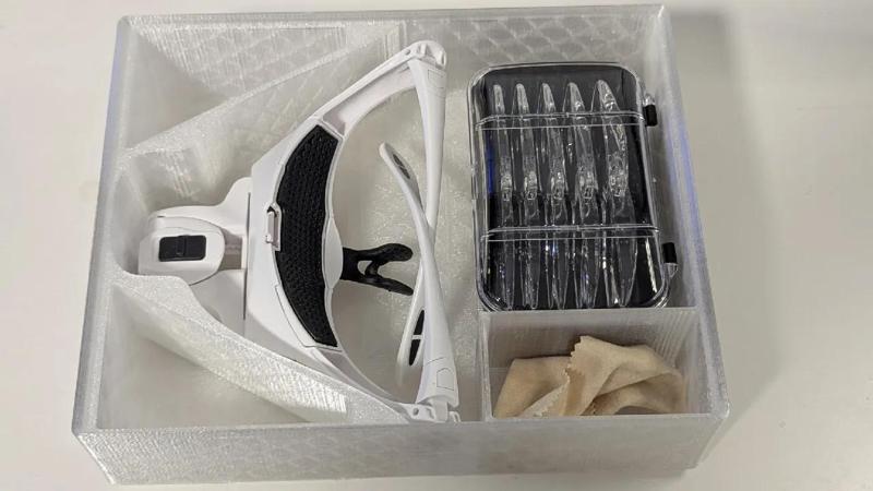 Gridfinity for Headset Magnifier   