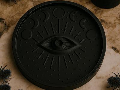 Mystic Eye Tray – Moon Phase Trinket Dish