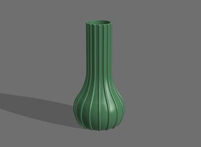 Vase 97 - Tall Beaded   