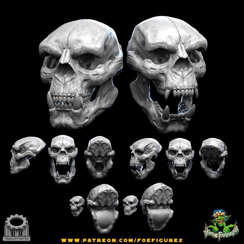 Realistic Bugbear Skull