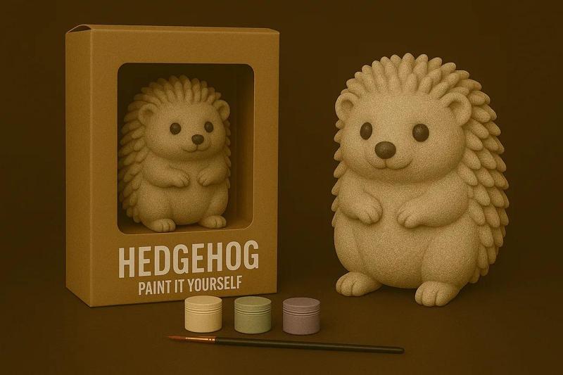 Hedgehog – Paint-It-Yourself   