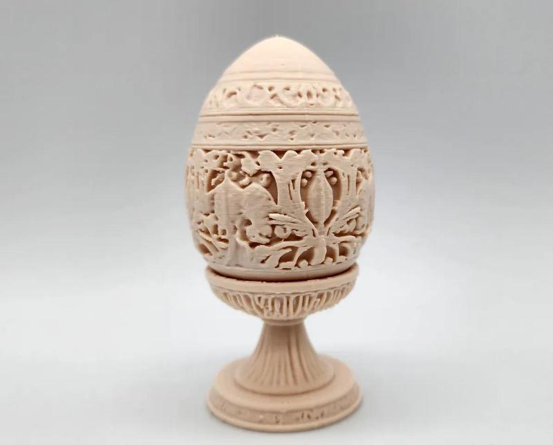 Ornate Easter Egg on Pedestal   