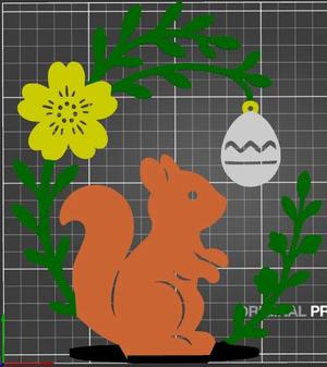 Colored Easter Egg 3D Decoration   