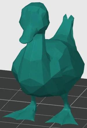 low poly duck   