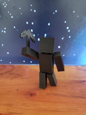 Minecraft player articulated figurine