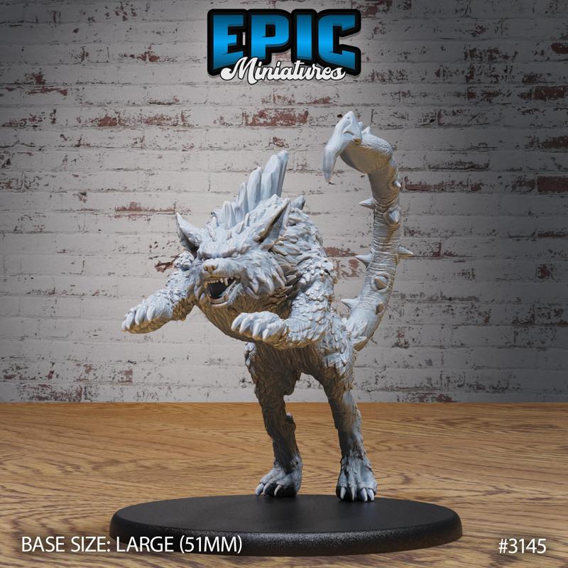 Lupion Wolf Scorpion Chimera Attack / Evil Poison Hybrid / Wild Predator / Swamp Encounter