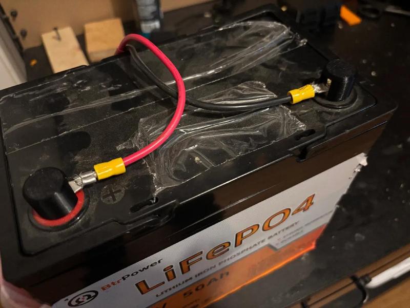 Terminal post cover for LifePo4 battery   