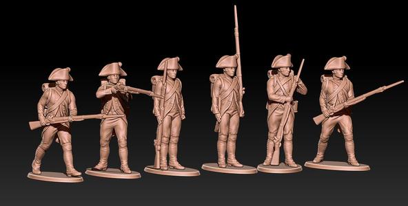 Napoleonic french early fusiliers in bicorne