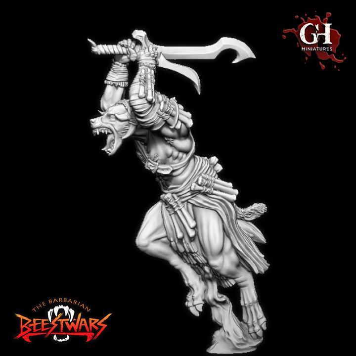 Hynmn08: Gnoll. Hyenaman Shapeshifter (Pre-Supported)