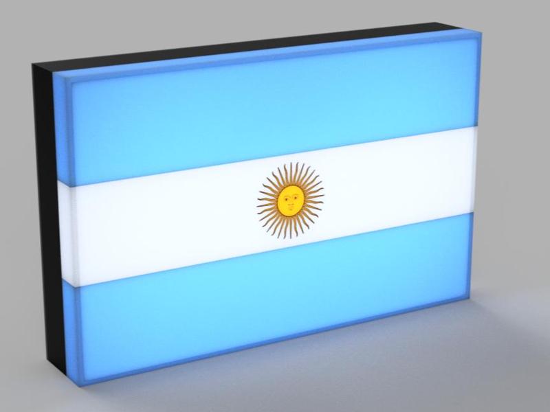 World Flags - Argentina LED Lamp