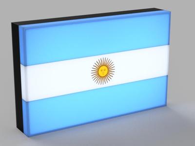 World Flags - Argentina LED Lamp