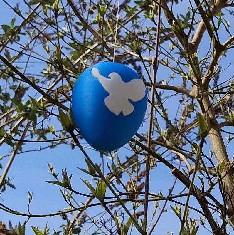 Osterei-Friedenstaube // easteregg dove of peace   