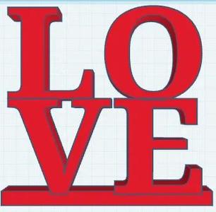 Love sign (with base)   