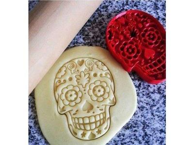 Cookie cutter Mexican skull