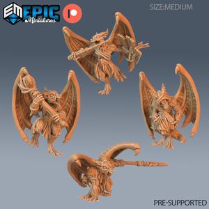 Winged Kobold Tribe Set ‧ DnD Miniature ‧ Tabletop Miniatures ‧ Gaming Monster ‧ 3D Model ‧ RPG ‧ DnDminis ‧ STL FILE