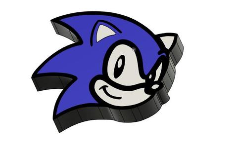 Sonic 3D LED LAMP ( Black & White )