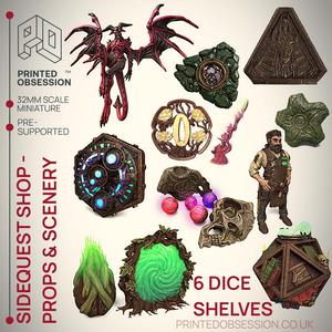January 2023 - Side Quest Shop - 15 props & Environment Models - PRESUPPORTED - 32mm Scale