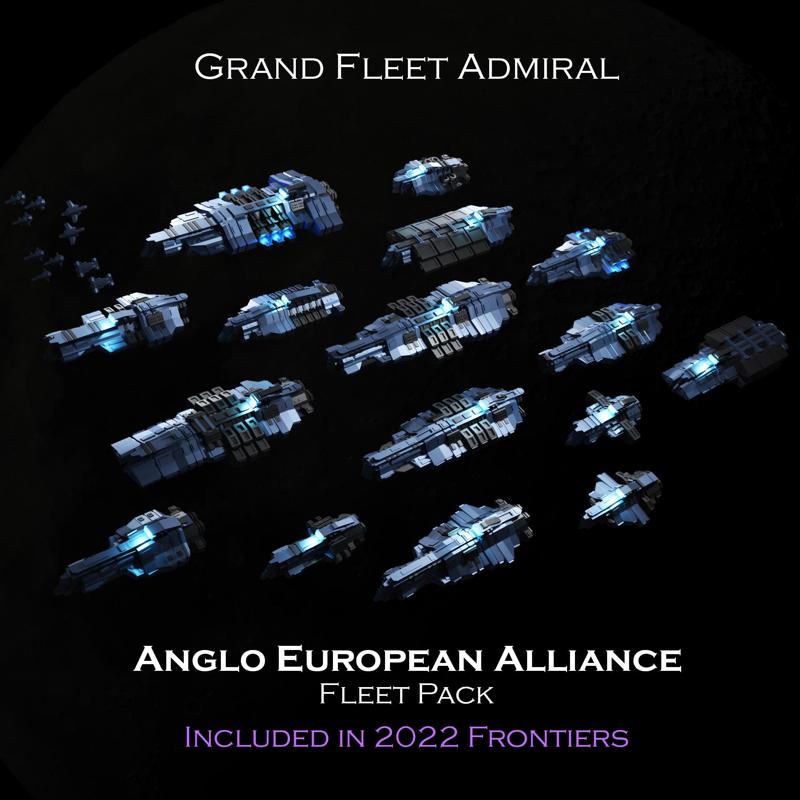SCI-FI Ships Fleet Pack Frontiers - Anglo-European Alliance - Presupported