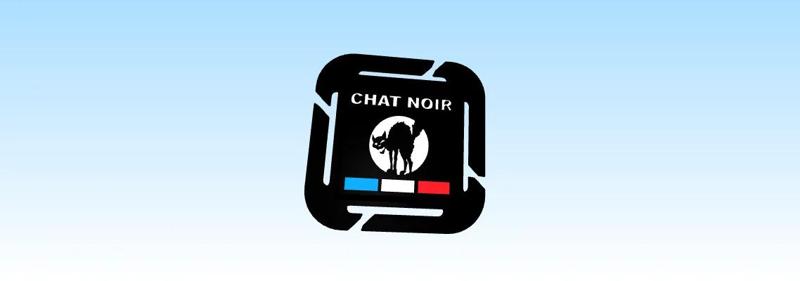 PLAQUE MOLLE CHAT NOIR   