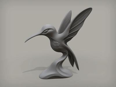 Humming-Bird Statue   