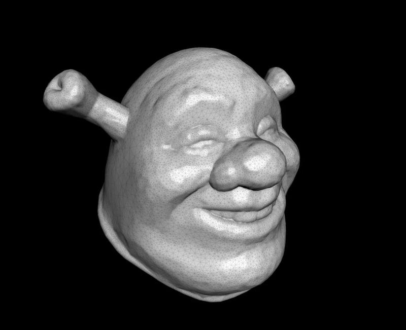 Shrek Head Inflated   