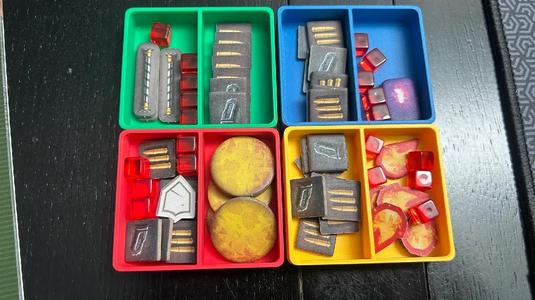 Deep Rock Galactic Board Game Player Trays for 1st edition Deluxe.   
