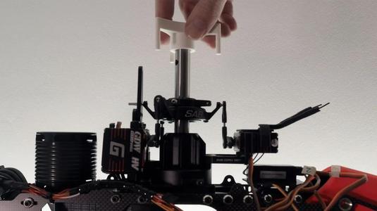 Swashplate leveler for SAB 700 rc-heli   