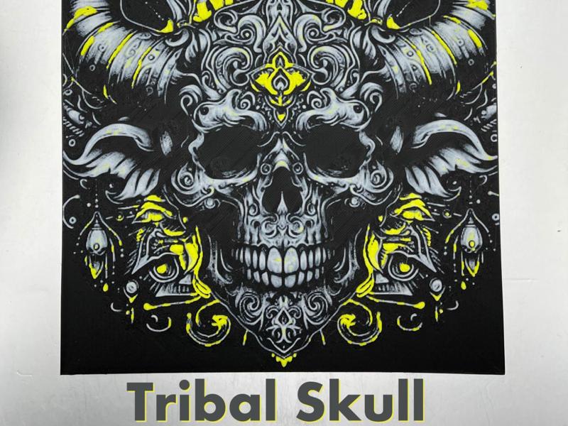 Tribal Skull Hueforge