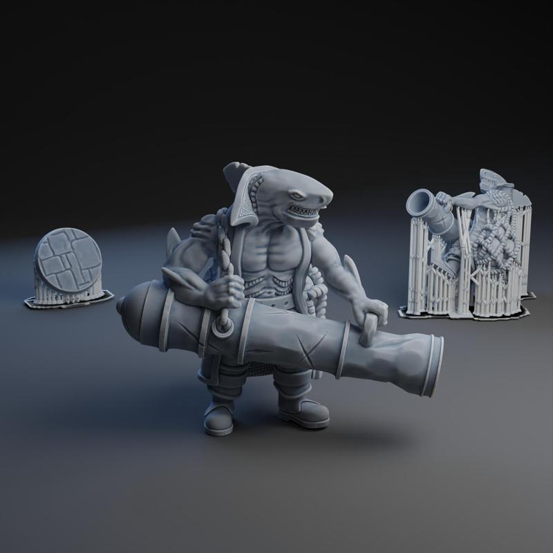 Pasqualo Blastfin - Shark Pirate Captain