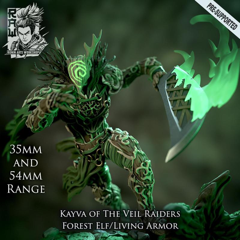 Kayva The Pact Sworn - Forest Elf Living Armor