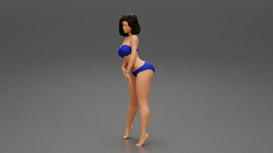 sexy girl in bikini standing