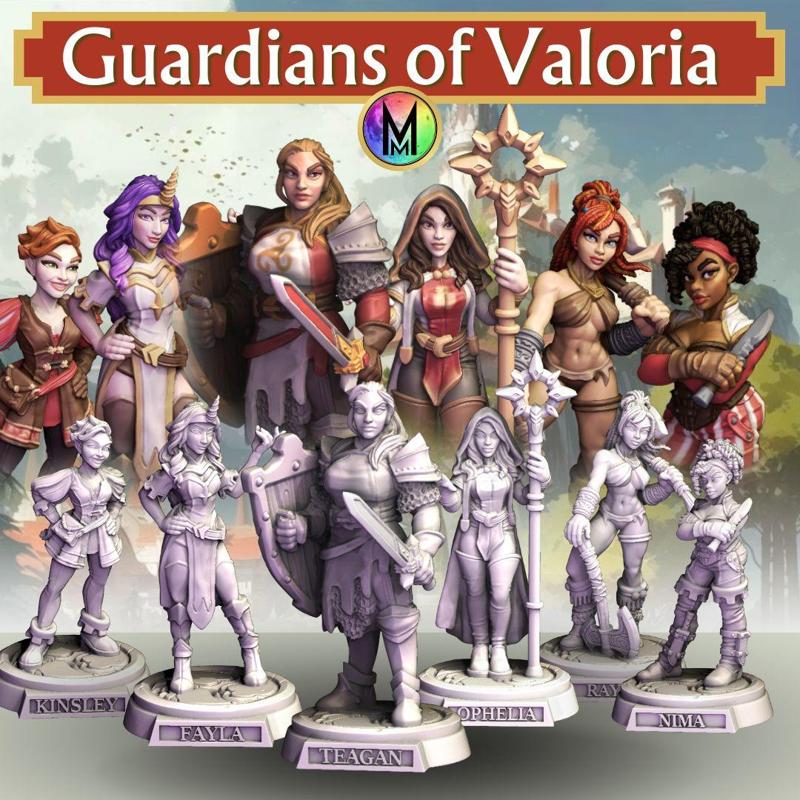 Female set - Guardians of Valoria ( Female models ) Female adventurers
